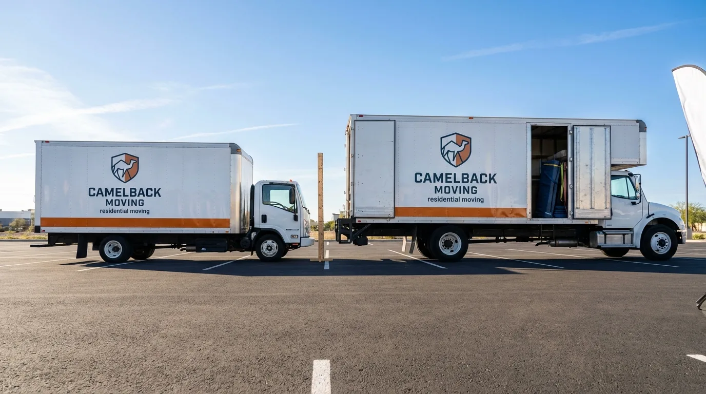 Moving truck size capacity guide in Hustisford